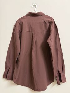 Chocolate Brown Oversized Shirt