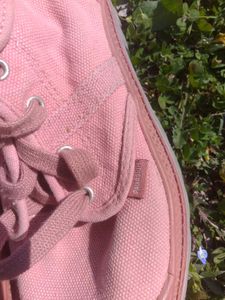 like-new PALLADIUM light-weight cotton canvas boot