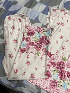 Floral Print Pajama Set