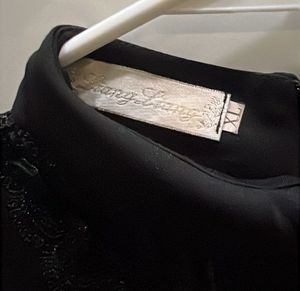 Elegant Black Lace Sleeve Dress