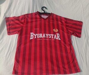 BYGRAYSTAR Red Striped T-Shirt