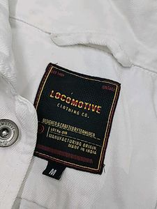 White Casual Denim Jacket