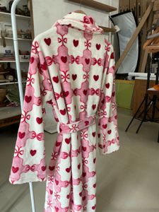 Cozy Pink Heart Robe