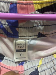 Colorful Abstract Print Shorts