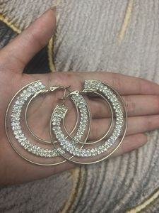 Sparkling Hoop Earrings
