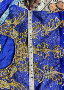 Royal Blue Embellished Gown