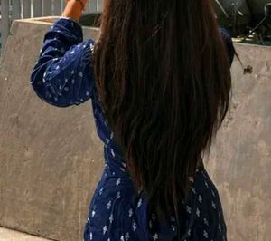 Elegant Navy Blue Printed Kurta