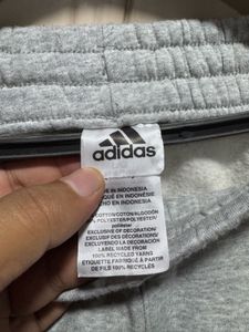 Adidas 3 Strips Brand Logo Grey Jogger