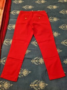 Chic Red Trousers