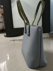 h n m ....Stylish Grey Tote Bag