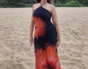 mermaid inspired maxi dress