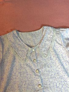 Floral Lace Collar Blouse