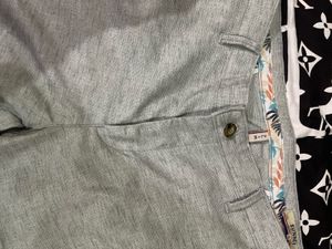 Gray Casual Pants