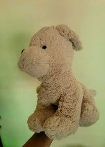 Cute Beige Teddy Dog Plush Toy