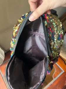 Multicolour sequin backpack - new