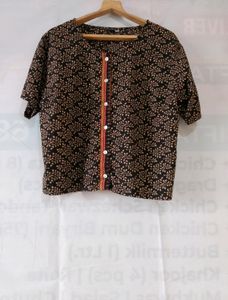 Black Printed Kurta (Women)