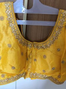 Stunning Yellow Embroidered Blouse