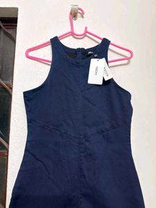 NUON Navy Blue bodycon denim mini ress
