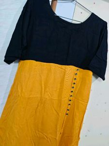 Stylish Two-tone Kurta 💛🖤