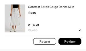 White Cargo Midi Skirt