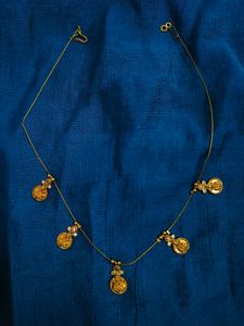 beautiful invisible laxmi coin chain for women