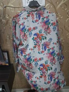 Floral Print Button-Up Shirt