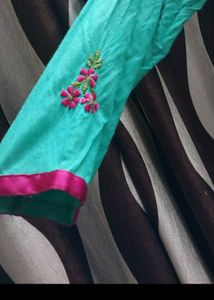 Elegant Teal Embroidered Kurta