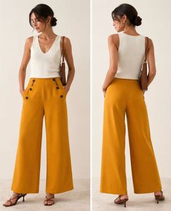 Mustard Yellow Sailor Pants