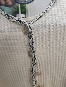 Stylish Waffle Knit Button-Up Top