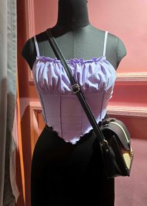 Lilac Ruched Camisole Top