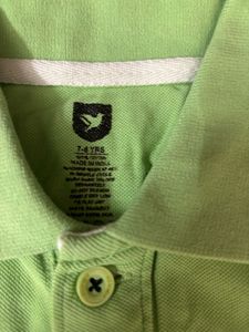Boys Green Polo T-Shirt