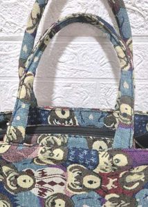 Cute Teddy Bear Pattern Tote Bag