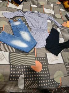 Clothing Bundle: Top, Jeans, Leggings