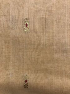Pure Gadwal Saree Cream/nude Colour