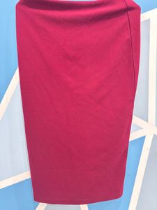 Burgundy Pencil Skirt