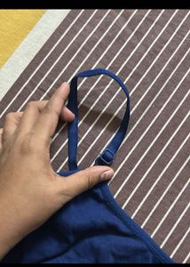 Comfortable Navy Blue Bra