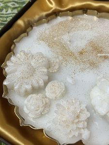 Decorative Floral Scented Candle