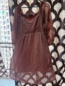 peach frock