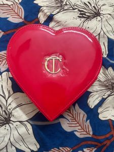 Red Heart Shaped Clutch