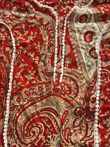 Red Paisley Print Kurti