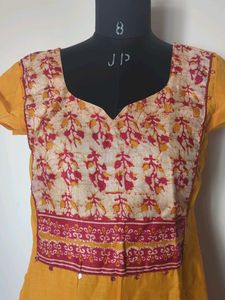 Elegant Cotton Kurta Set with Printed Dupatta