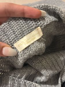 Cozy Grey Knit Sweater