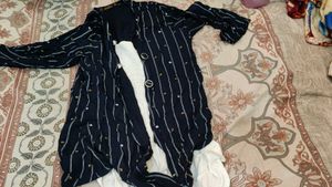 Stylish Striped Kurta Set