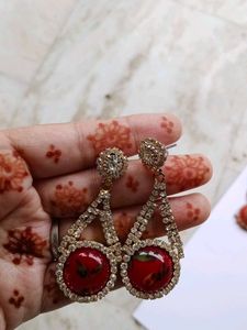 Combo 🥳Red Beaded Necklace &amp; Earrings Set🥳