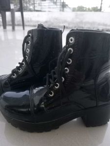 Chunky Platform Lace-Up Boots