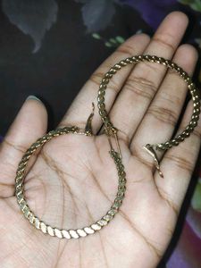 Gold Twist Hoop Earrings