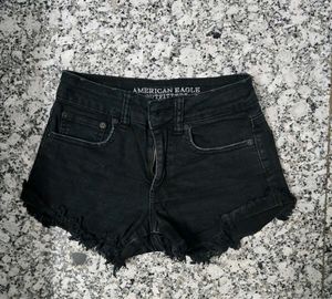 American Eagle Black Denim Shorts