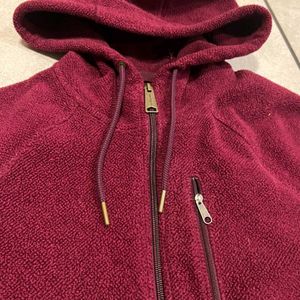 Carhartt Burgundy Zip-Up Hoodie