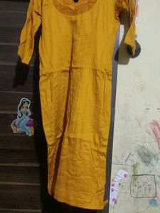Yellow Kurta Set with Red Palazzo