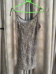 Leopard Print Spaghetti Strap Dress